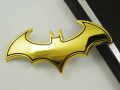 3D Batman Logo Metal Auto Car Motorcycle Logo Sticker Badge BADMAN LOGO golden. 