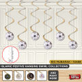 Islamic Festive Swirl Collection, Ramadan & Eid Hanging Swirl Decorations, Ramazan Swirls Ceiling Streamers For Party Decoration, Eid & Ramzan Kareem, Umrah & Hajj Mubarak Decor, Hanging Swirl Decorate Your Home Blessed Ramadhan : K01xL4g9, mUfsUIUg. 