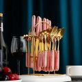 24pcs/Set Stainless Steel Cutlery Set with Holder & Gift Box. 