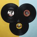 3 Pcs 12" Vinyl Record for Decorating Rock Music Party Birthday office Home Wall Decoration Theme Party 70s 80s 90s Retro Vintage Old School (Lps Vinyl Reords. 