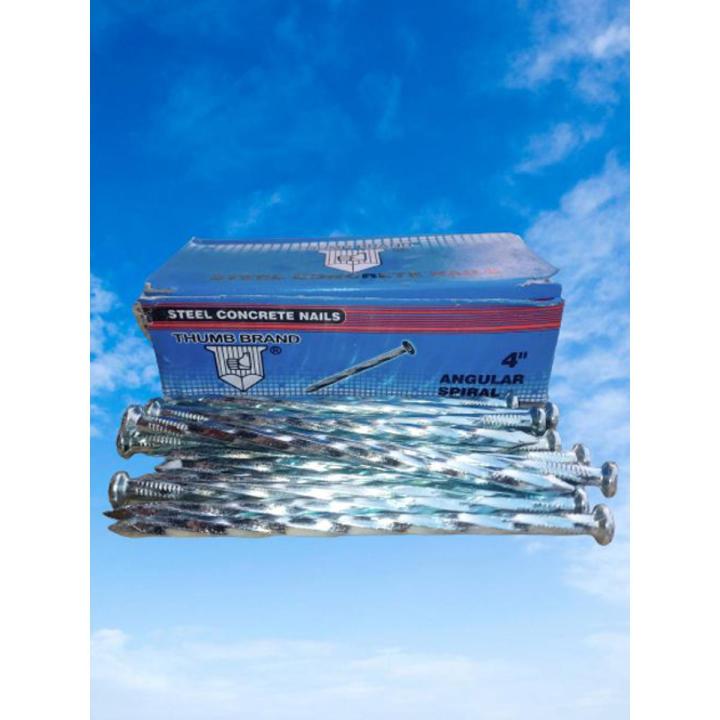 Pack of 40pcs- 4 Inch Hardened Steel Concrete Nails for Wall,Bricks,Wood