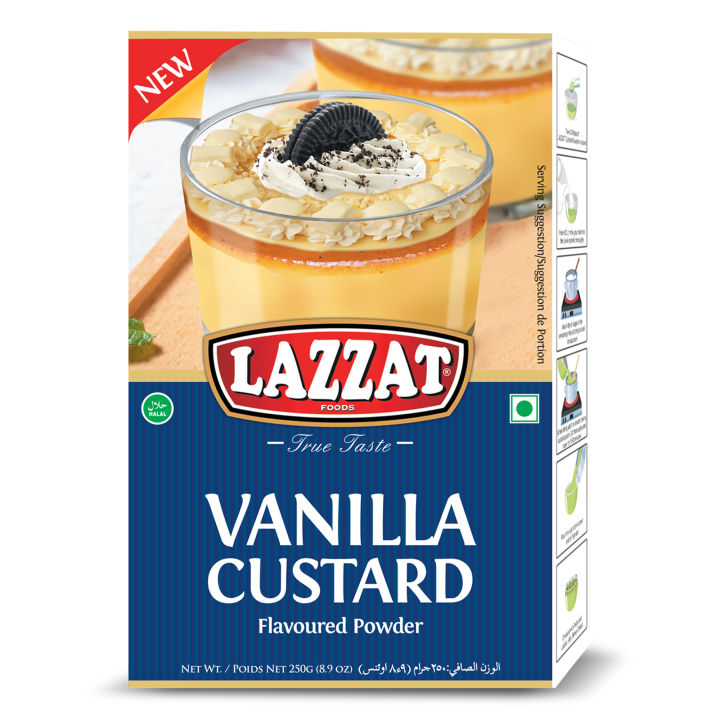 Lazzat vanilla custard 250gm