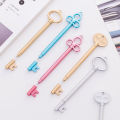 Retro Key Neutral Gel Pen Student Cartoon Cute Signing Writing Pen Creative Retro Vintage Key Shaped Gel Pen. 