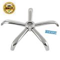 Steel Metal Chrome Chair Base With 5 Wheels. 