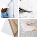 3D Wall Panels, Self Adhesive Wall Tiles,3D DIY Tile Brick Wall Stickers Waterproof,Masonry Effect,Home Decoration,Wallpaper Foam Panel,for Living,Room,Home,Office. 