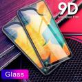 9D Full Glue for Galaxy A70 Tempered Glass Screen Protector Edge To Edge For Samsung Galaxy A70 - Black. 