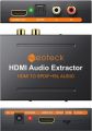 Neoteck 1080P HDMI Audio Extractor, HDMI to HDMI + Optical TOSLINK SPDIF + Analog RCA L/R Stereo Audio Video Splitter Adapter. 