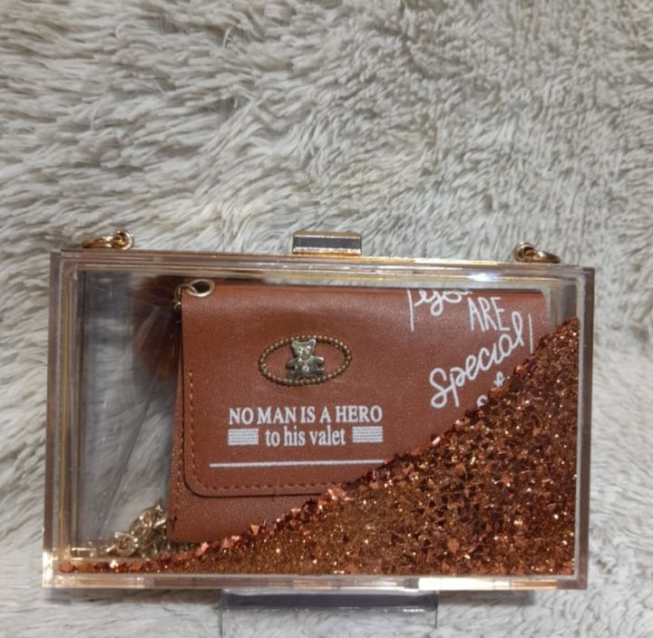 Cute Clear Acrylic Box Clutch Crossbody rse Evening Bag