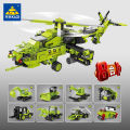Kaizhi 82054 set of children's puzzle toys small box compatible with Lego bricks military World War II tank. 