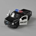 【Simple 3C】1:36 Car Model Toy Ford F-150 Raptor Police Patrol Wagon Pull Back Miniature Replica. 