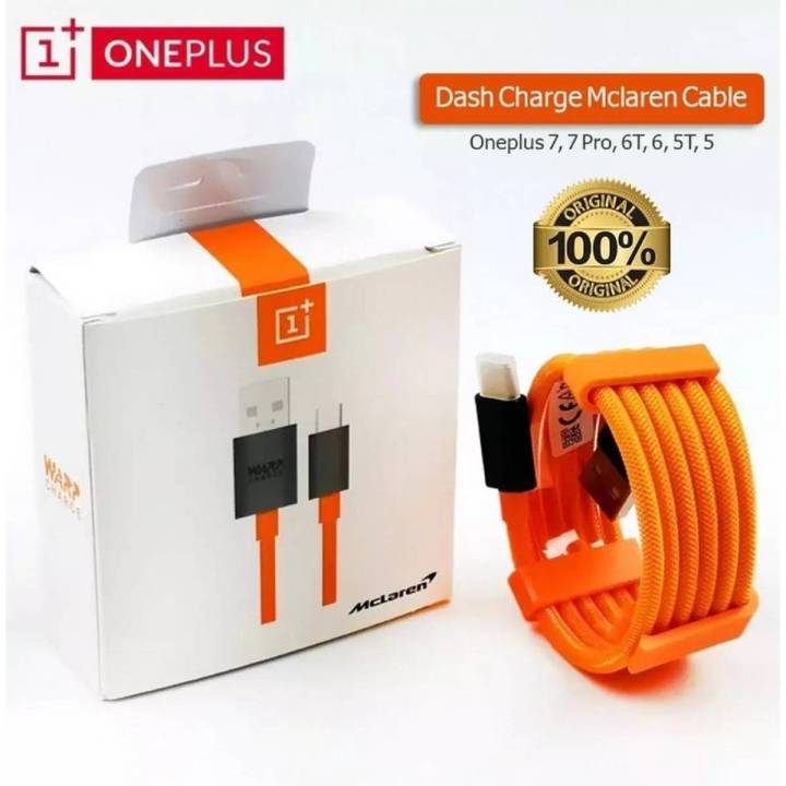Original Oneplus 8 8T 7 7T 6t 6 5t 5 3 3t Mclaren Cable USB Type C warp Dash Charge Fast Charging USB-C Oneplus6T cord 1m 5v 4a McLaren Edition - Fast Charging & Data Transfer - Type-C Cable