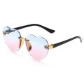 New Heart Rimless Sunglasses Ocean Lenses UV 400 Protection Cute Children/Adult Sunglasses Outdoor Travel Eyewear for Girls Boy. 