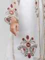 Organza white 3 Pieces Embroidered Stitch Ladies Suit Ready to Wear for Girls and Women. 