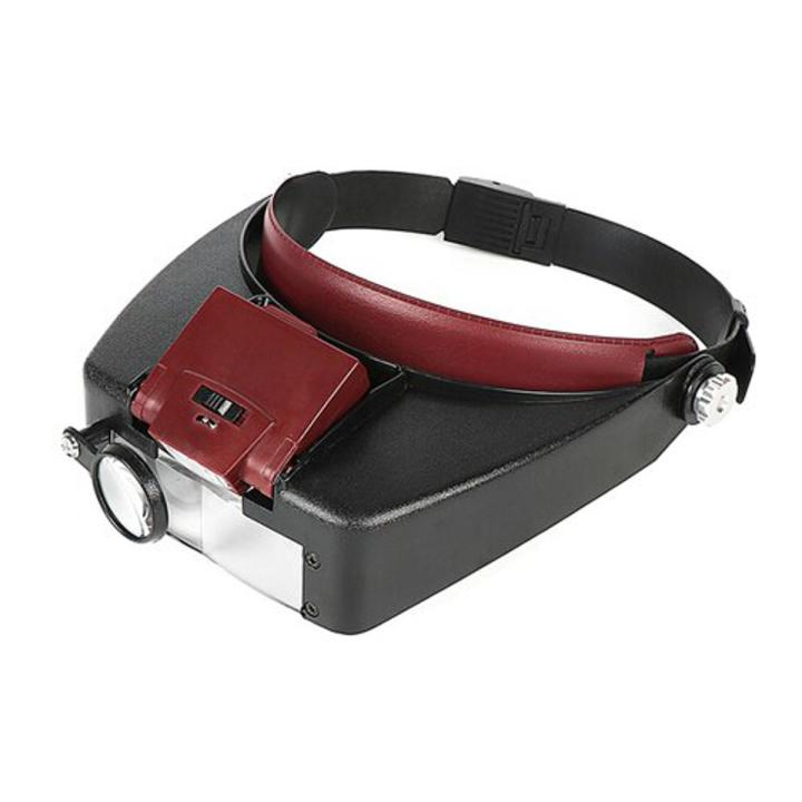 Magnifying Headset Lamp With Magnifying Glass Jeweler Loupe Wearing Style 1.5x 3 X 8.5x 10x Headband Glasses Magnifier