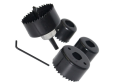 Hole Saw Cutter 6 Pc Set with Circular Round Drill Bit  Steel Hole Saw Cutter Set Cut Holes In  Ceiling For LED Lights Fans Round Shape Hole  Drill Set, Circular Saw Set  Note random color will be deliver. 