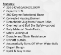 Enviro Electric Kettle EK-1708 (1.7L) | 360° Rotational Base, Concealed Heating Element, Detachable Jug, Overheat & Boil-Dry Protection. 