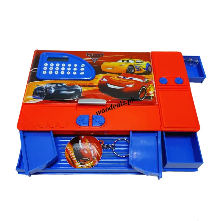 McQueen%20Cars%20Jumbo%20Kids%20Plastic%20Multi-Purpose%20Gadget%20Pencil%20Box%20with%20Calculator:%20The%20Ultimate%20Organizer%20for%20Youngsters%20-%20Image%202