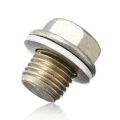 2Pcs Oil Pan Drain Bolt Plug with Washer for Acura Honda Accord Civic 90009-R70-A00. 