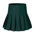 Skirts Store Women's High Waisted Casual Dress, School Uniforms Solid Pleated Short Skirt - Skirt For Women - Night Skirt For Women - Green Skirt. 