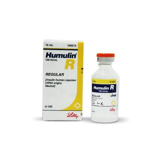Humalin R vial 10 ml 1000 units