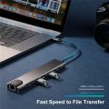 USB C Hub 8 in 1 multiport Adapter with 87W Power Delivery 4K HDMI, 2 USB 3.0 Ports,Fast Ethernet SD/Micro SD Card Reader Portable for MacBook_ Pro,Chromebook_, Dell_ XPS and More Type C Laptops. 