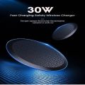 30W Wireless Charger For iphone 12 Mini 12 Pro Max 8 Plus Qi Wireless Charging Pad For Samsung S9 S10+ Note 9 Wireless Chargers. 
