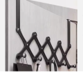 X Shape Folding Expandable Hanger Wall-mounted Hook Mount Retractable Clothes Shelf Storage Rack. 