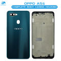 Oppo A5s Housing Middle Frame With Side Button and Camera Lens Complete Body Casing Replacement For A5s - Green. 