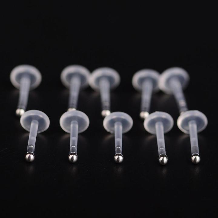 【Hengli jewelry story】25PCS/Lot Zircon monroe Lip Bar Ring Plastic Cartilage Tragus y Girls Piercing Jewelry Anti-allergic