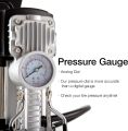 Portable Air Compressor Pump Dual Cylinder Heavy Duty Tire Inflator with LED Light,150 PSI 12V Air Pump with Tire Repair Kit and Toolbox for Auto,SUV,Truck tires etc. 