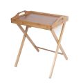Foldable Single Shelf Beach Wood Table Tray Coffee Table Study Table Laptop Table Dining Table. 