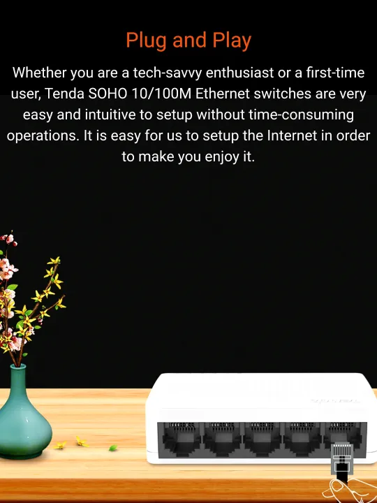 Tenda%20Internet%20Switch%205%20LAN%20Ports%20S108V8%20Ethernet%2010/100%20Mbps%20Desktop%20Network%20Hub%20for%20Router%20High%20Speed%20Super%20Fast%20Original%20Portable%20Smart%20Wifi%20Router%20LAN%20for%20Mobile%20Laptop%20PC%20-%20Image%207
