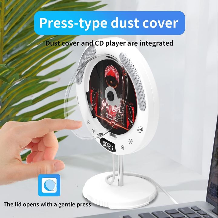 Portable%20CD%20Player%20(KC-607)%20with%20Bluetooth,%20FM%20Radio,%20Wall%20Mounted%20and%20Desk%20Stand%20CD%20Music%20Player%20Home%20Audio%20Boombox%20with%20Remote%20Control,%20Built-in%20HiFi%20Speakers,%20Support%20CD,%20USB,%20AUX%20Input/Output%20-%20Image%206