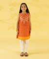 Sapphire Kids - Girls Embroidered Zari Lawn Shirt. 