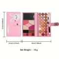 Full Face Multi-functional Makeup Kit, Portable Travel Makeup Palette For Girls With 24-Colors Eyeshadows Facial Blusher Lip Gloss Pressed Powder Mascara Brushes Mirror. 