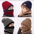 Beanie Wool Cap Full Set - 2 Pieces Cap + Warmer for Kids 2 To 6 years. 