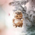 Pot-bellied Cat Decoration Cute Pot-bellied Cat Acrylic Hanging Decoration for Christmas Tree Car Big Belly Kitten Ornament for Home Car Mirror Rearview Mirror Cat Decoration. 