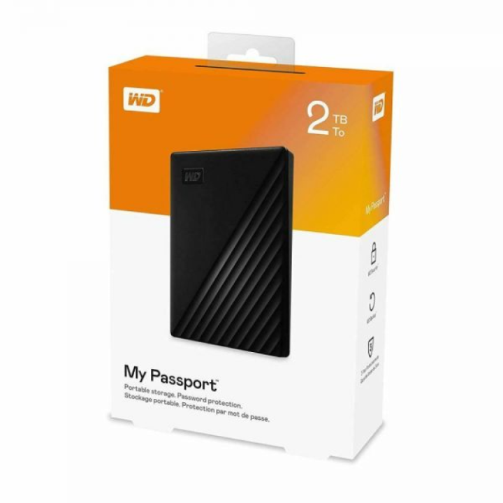 WD 2TB My Passport Portable External Hard Drive HDD, USB 3.0