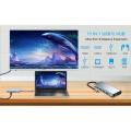 Type C Usb Hub Docking Station 11-in-1 USB C Adapter with 4K-HDMI, VGA, USB 3.0 port, Type C PD Ethernet SD / TF Card Reader 3.5mm AUX Compatible with More Type C Devices. 