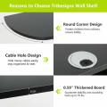 Modern Wall Mount Floating Shelf TV Console for Cable Boxes/Routers/Remotes/DVD Players/Game Console. 