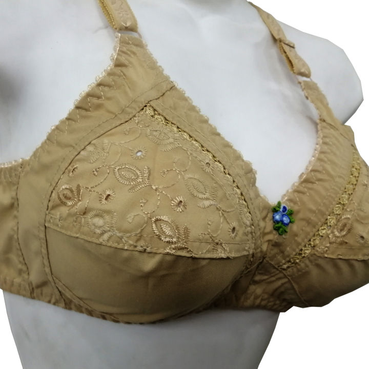 Non Padded Cotton Full Coverage Bras for Women, B and C Cups, Sizes 32-50, Adjustable Straps, Back Closure, Non Wired, Casual Everyday Wear