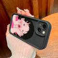 TA for Infinix Hot 40 Hot 40 Pro Back Cover Soft Square Ladder Beautiful Pink Girl Pattern Cases Silicone Camera Protection Phone Case. 