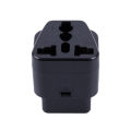 IEC 320 C14 to universal Female  Adapter AC  Plug Connector, Black. 