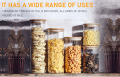 Storage Borosilicate Glass Jar & Container with Air Tight Wooden Lid. 