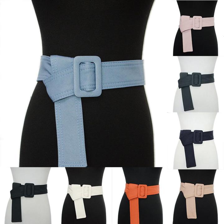 Super Long Belt Casual Solid Color Corset Belt Canvas Wide Belt Down Jacket Coat Decorative Waistband 160cmx5cm Women Waistband