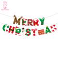 Party Bunting Cartoon Christmas Garland Banner New Year Xmas Decor. 