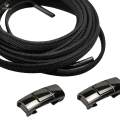 No Need Tie Shoe Laces Adults Sneakers Stretch Tie of Less Shoe Laces for Backpacking Black Lace Black. 