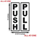 ALL-AT-ONE # 38 ( "PUSH AND PULL STICKER 1" )  Self-Adhesive Vinyl (PVC) Waterproof Removable Art Sticker For All  Kinds of Doors Specially For Shops, Offices, Hospitals, clinics, Gyms, and Showrooms.. 