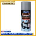 Abro Protect & Peel Rubber Coating Spray - Grey for car (Abro Brand Made in USA). 