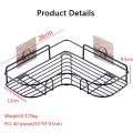 Wall Mounted 3m Sticker Bathroom Shelves Corner Shelf Shower Shelf Toiletries Kitchen Spice Storage Rack Bathroom Accessories. 